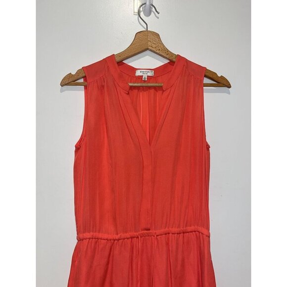 Babaton Aritzia Coral Sleeveless Silk Mini Dress XS Lightweight & Elegant - Picture 2 of 9